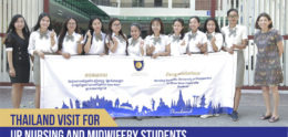 Thailand visit for UP nursing and midwifery students