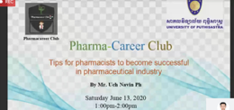 Pathways to succeed in pharmacy,filed by PharmaCareer Club