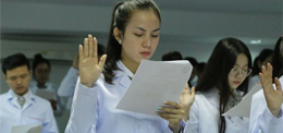 UP Pharmacy students are aiming high professional standard at the white coat ceremony