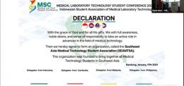 UP Medical Laboratory Students joined the Declaration of Southeast Asia Medical Technology Student Association