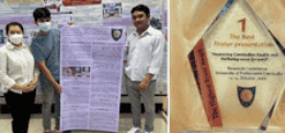 UP DENTISTRY WINS TWO AWARDS IN THE POSTER COMPETITION